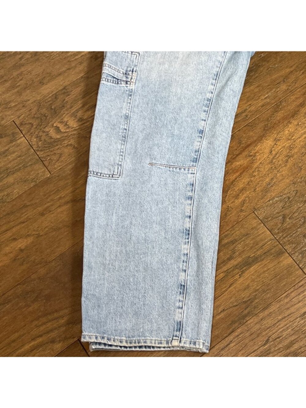 CITIZENS OF HUMANITY Marcelle Low Slung Easy Cargo Jeans in Cloud Nine Sz 28 EUC - Picture 5 of 9